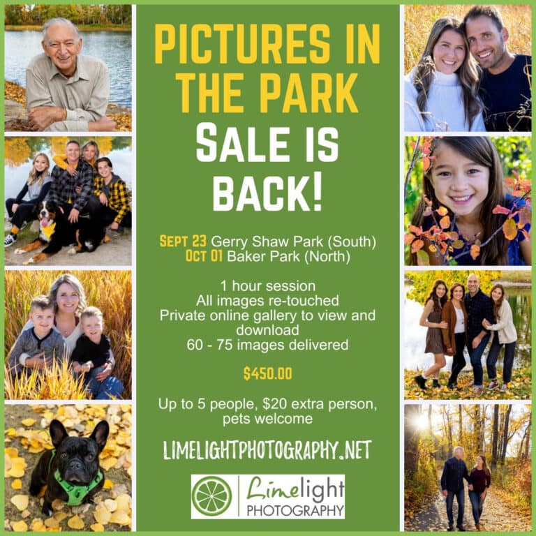Pictures in the Park Sale